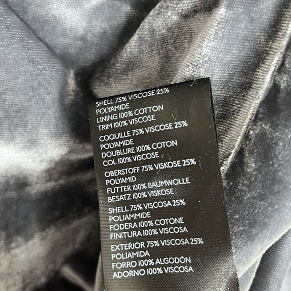 Pilcro Anthropologie Hadley Button Down Gray Velvet Shirt Blouse Womens Small - Picture 6 of 7
